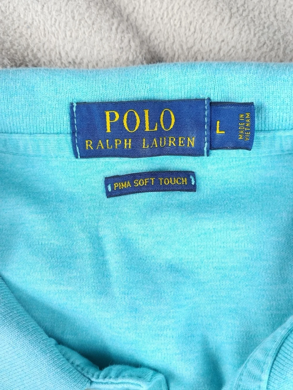 Ralph Lauren Men's Size Large Pima Soft Touch Polo Shirt